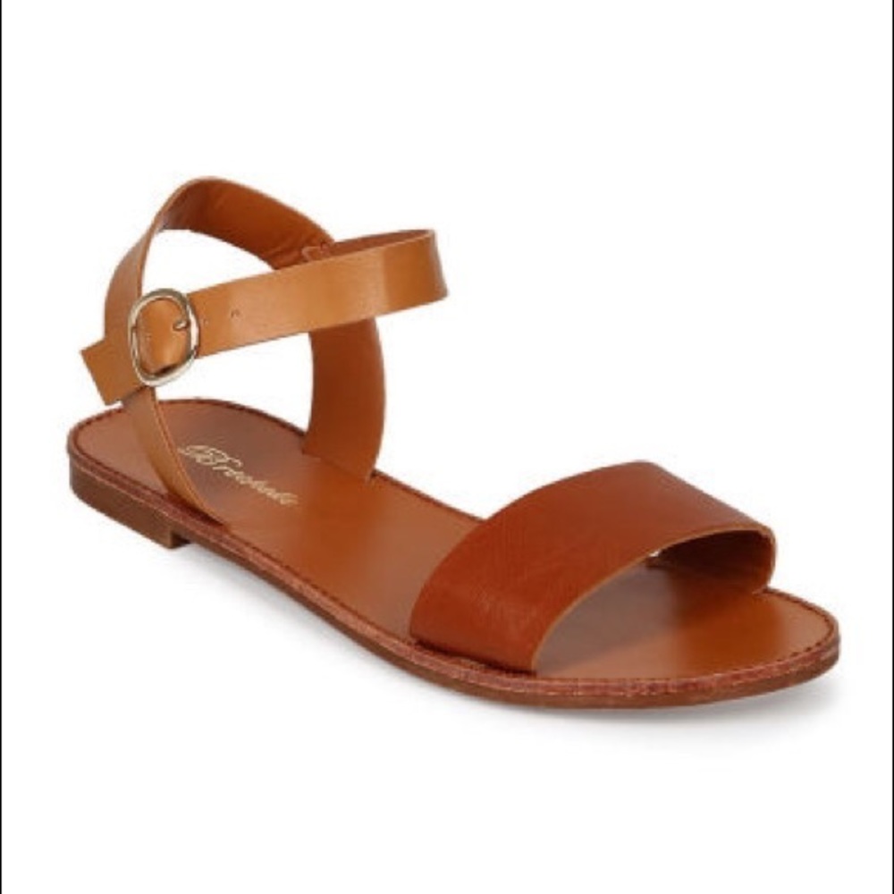 Breckelles Orange and Brown Sandals